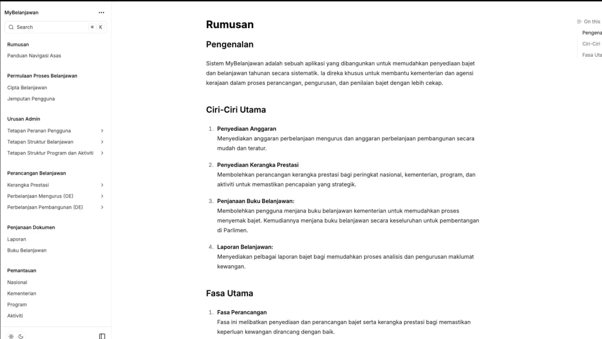 Dokumentasi Sistem